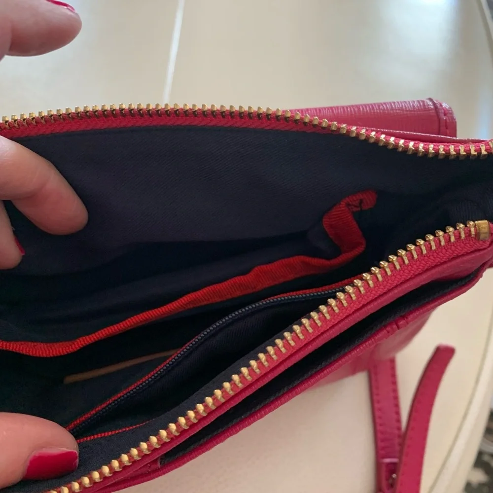 Tommy Hilfiger Crossbody Pink Handbag Minimalist Purse Shoulder Bag Classic